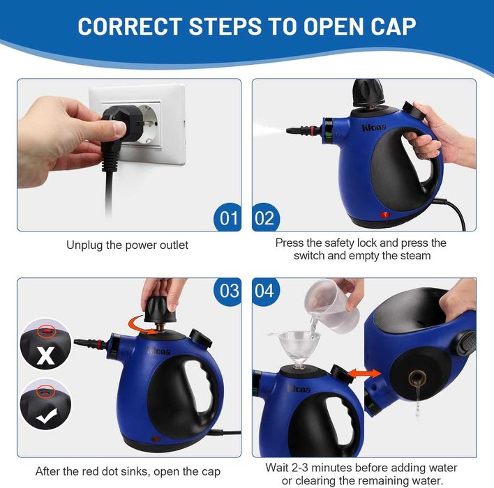 Przenośna myjka parowa KLONA