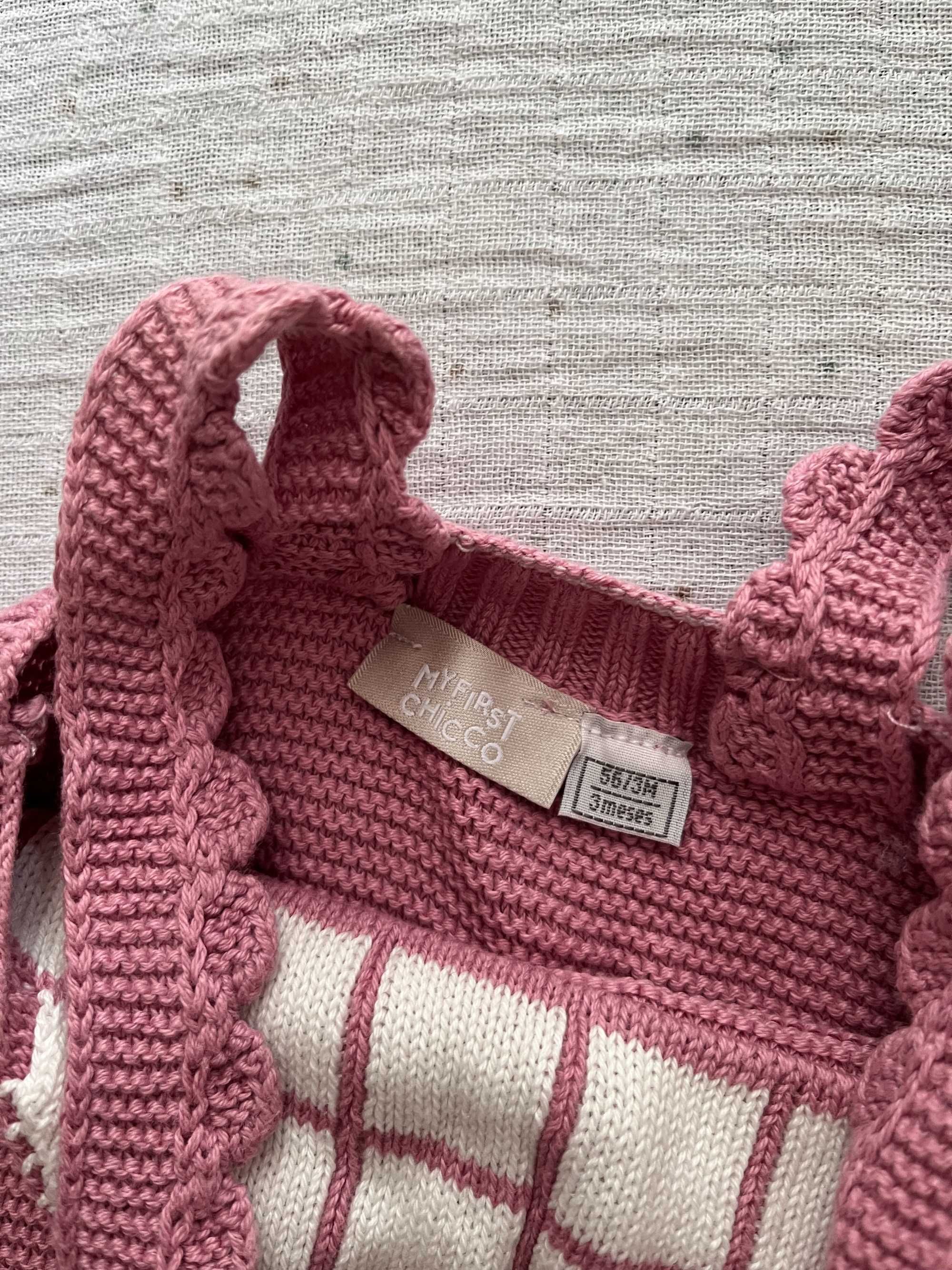 My First Chicco Macacão Algodão Orgânico - 3 meses (56/3M)