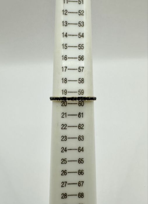 Złoty Pierścionek Obrączka z Czarnymi Cyrkoniami Pr.585 NOWY