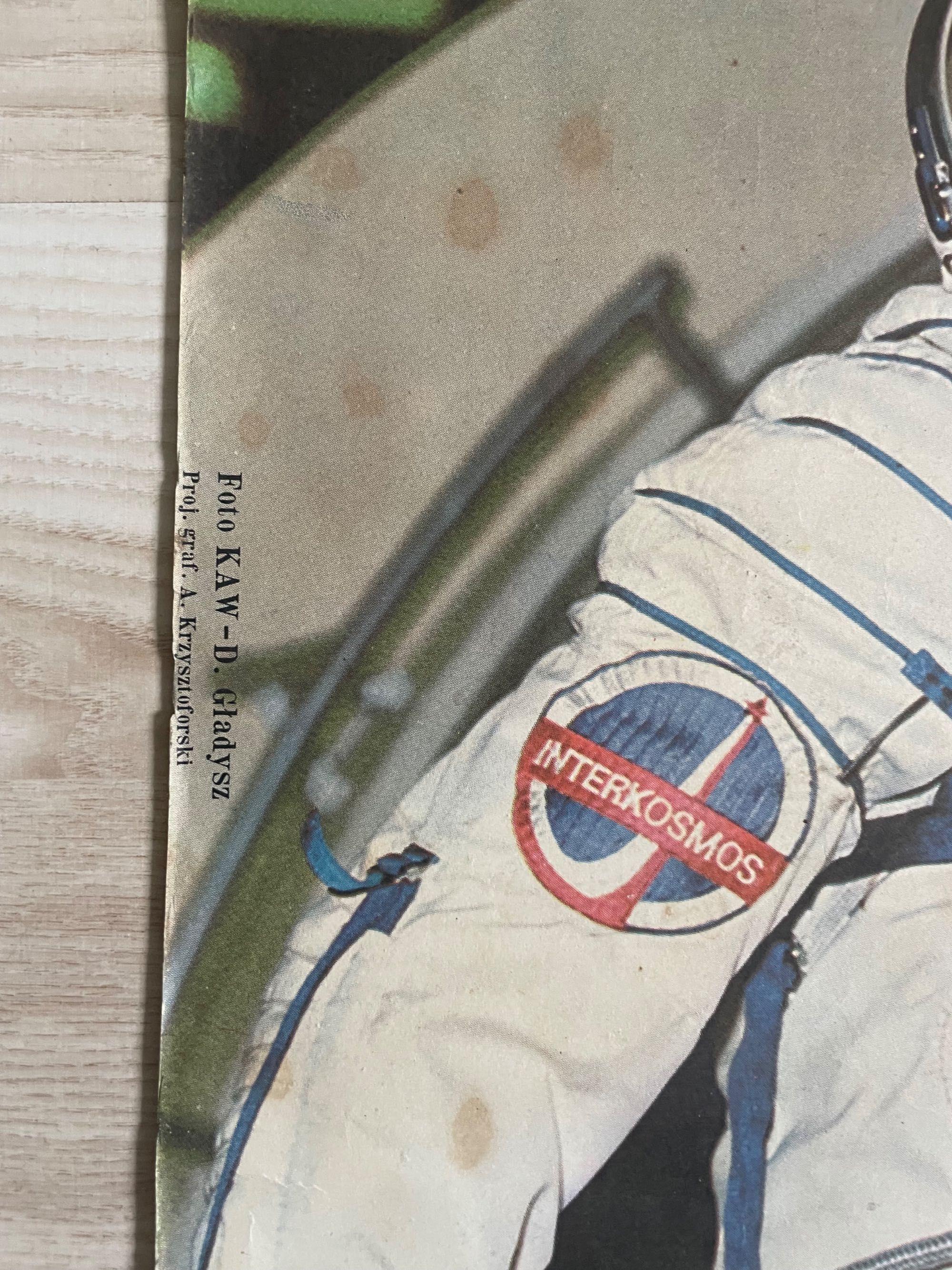 Plakat PRL Interkosmos 78 Hermaszewski Lot kosmiczny Sojuz vintage