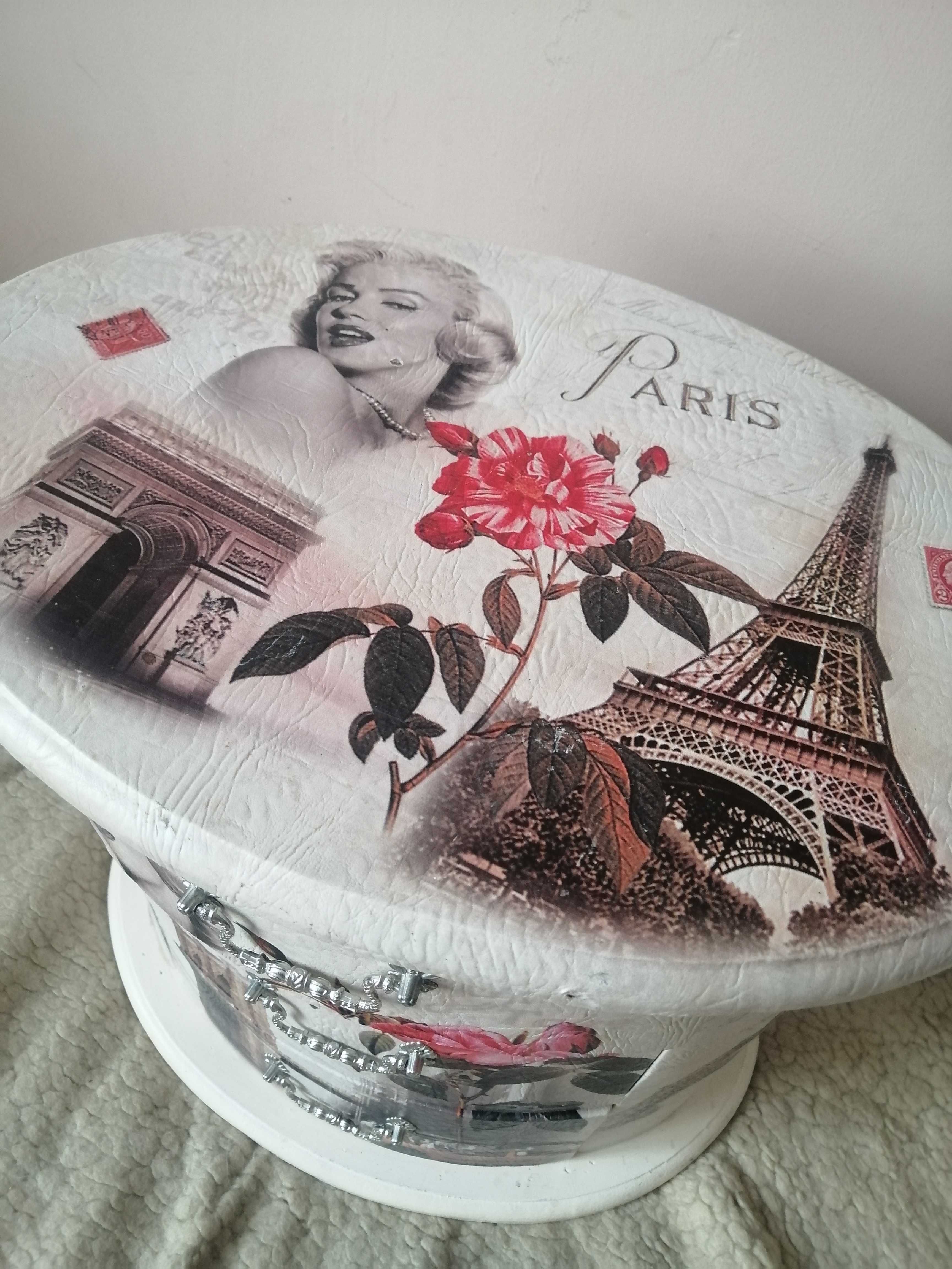 Komoda mala Paris, Marilyn Monroe, Wieża Eiffla, Róża