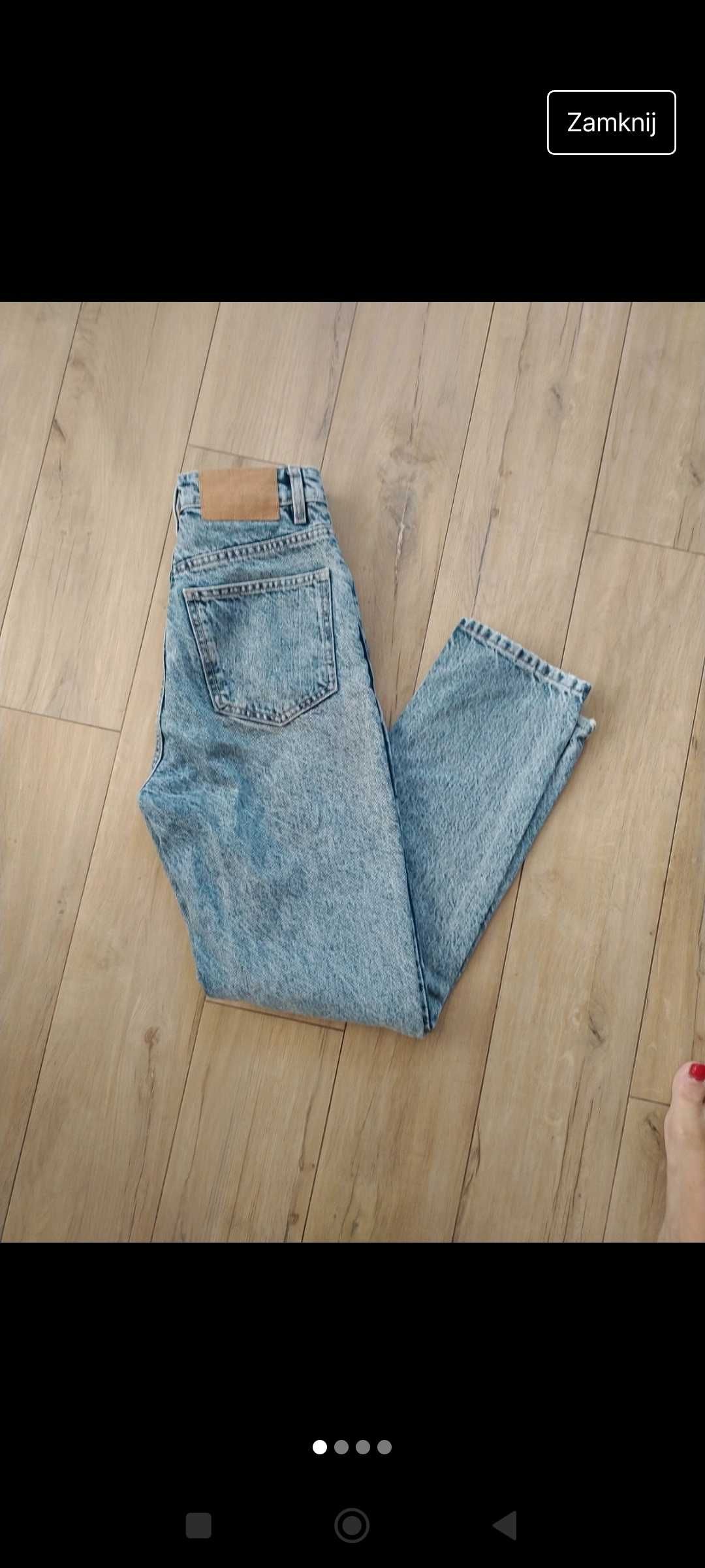 Jeansy Zara mom r 34 xxs