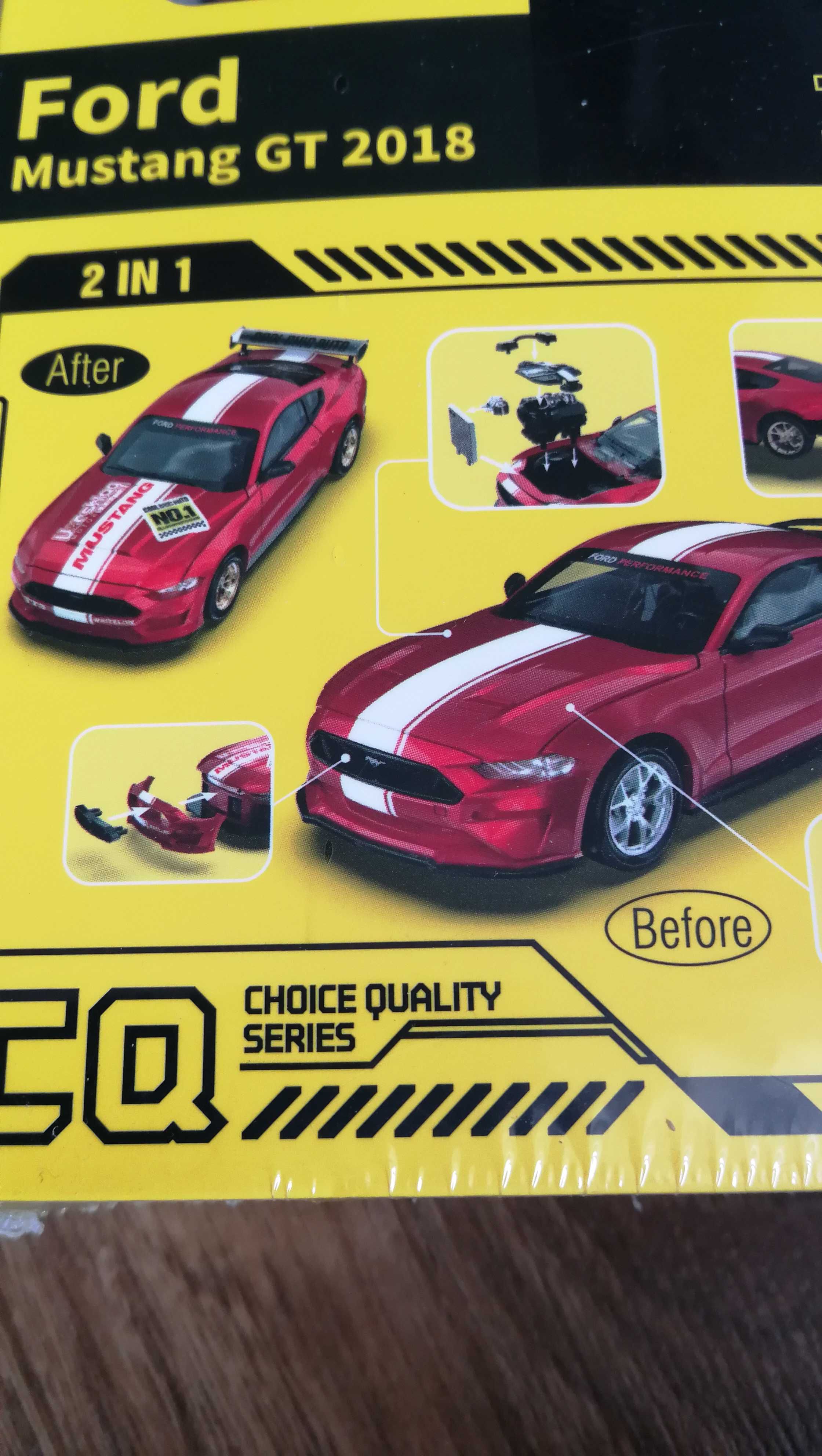 1:42 2018 Ford Mustang GT samochodzik-zabawka ze stopu metali Model wy