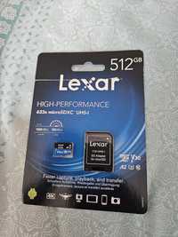 Cartão de memória - Lexar 633x - 512Gb - Oficial, como novo.