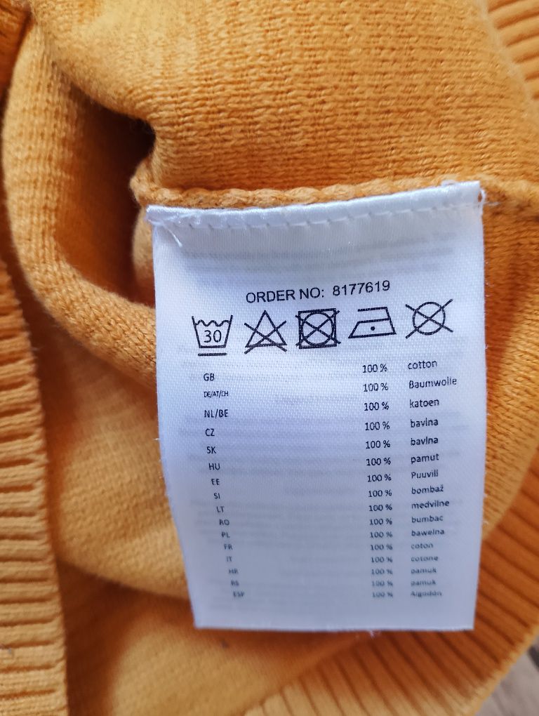 Zestaw 3 bawełnianych swetrów chłopięcych Zara, Next,Takko r. 122