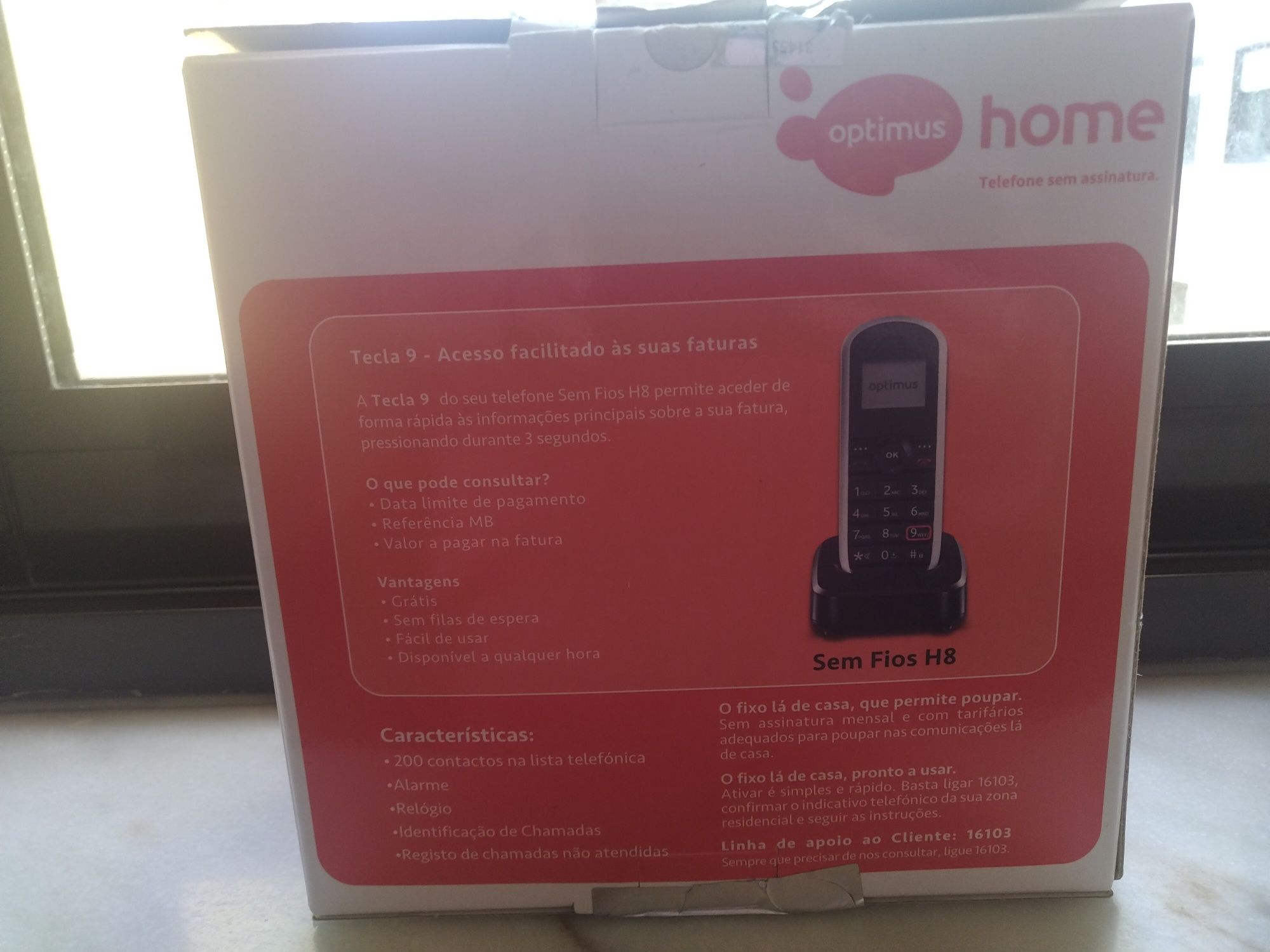 Telefone fixo sem fios Optimus