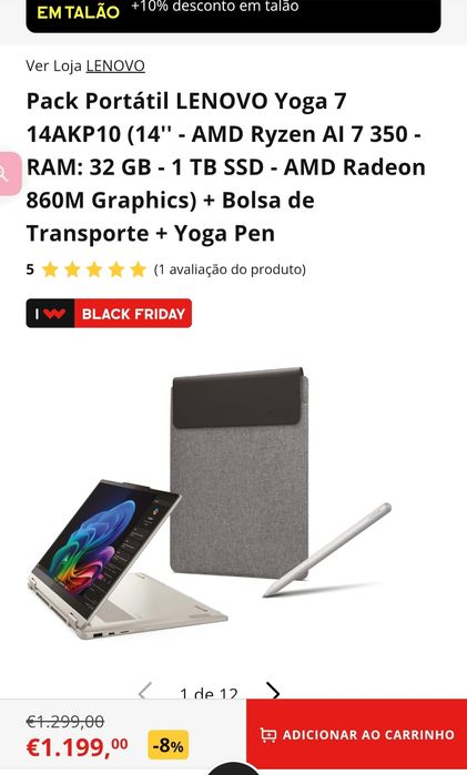 Portátil Lenovo Yoga 7