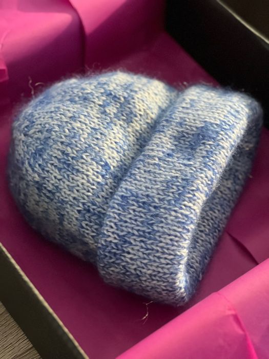 Czapka dwustronna/podwójna z moherem