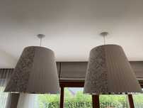 2x lampa sufitowa wzór róże i paski