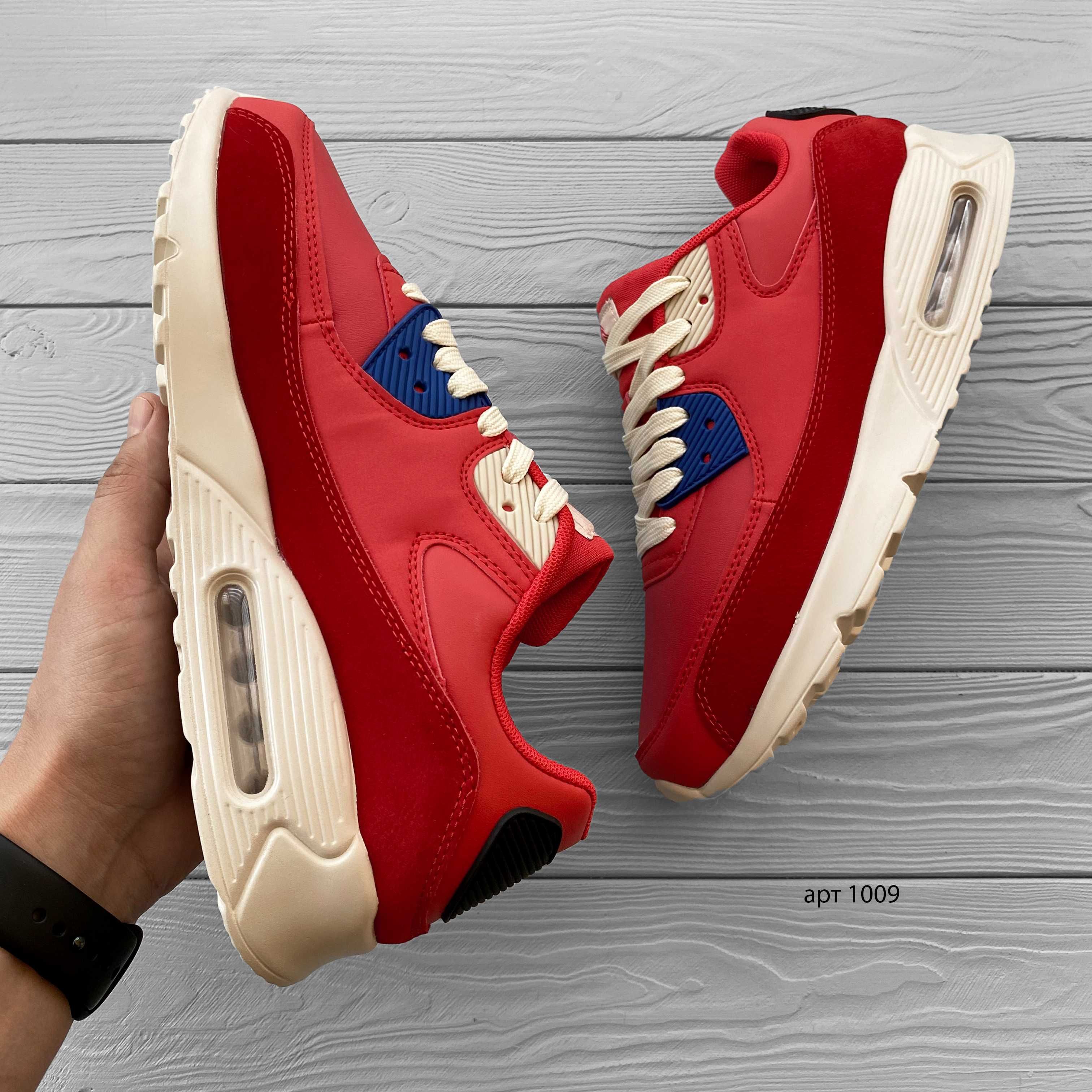 Кроссовки 41,44,45 мужские Air Max 90 Red / Кросівки чоловічі червоні