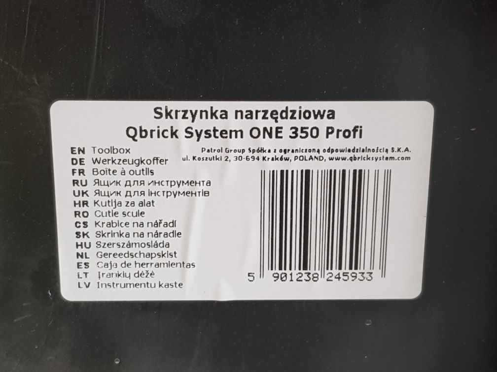 Skrzynka systemowa modułowa Qbrick System ONE 350 Profi