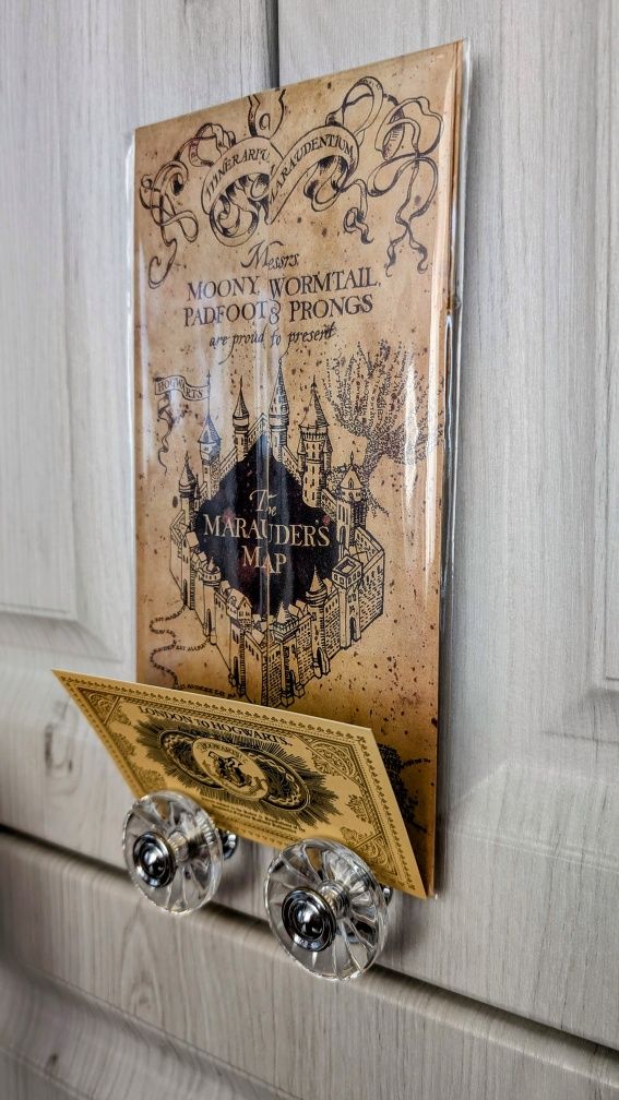 Гарри Поттер карта мародеров Marauders Map Hogwarts книга harry potter