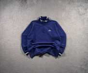 Bluza Adidas M Granatowa Vintage Haft 90s Rozpinana