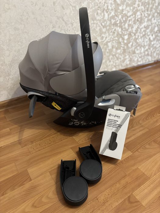 Автокрісло, автолюлька cybex cloud z i-size з адаптерами на візочок