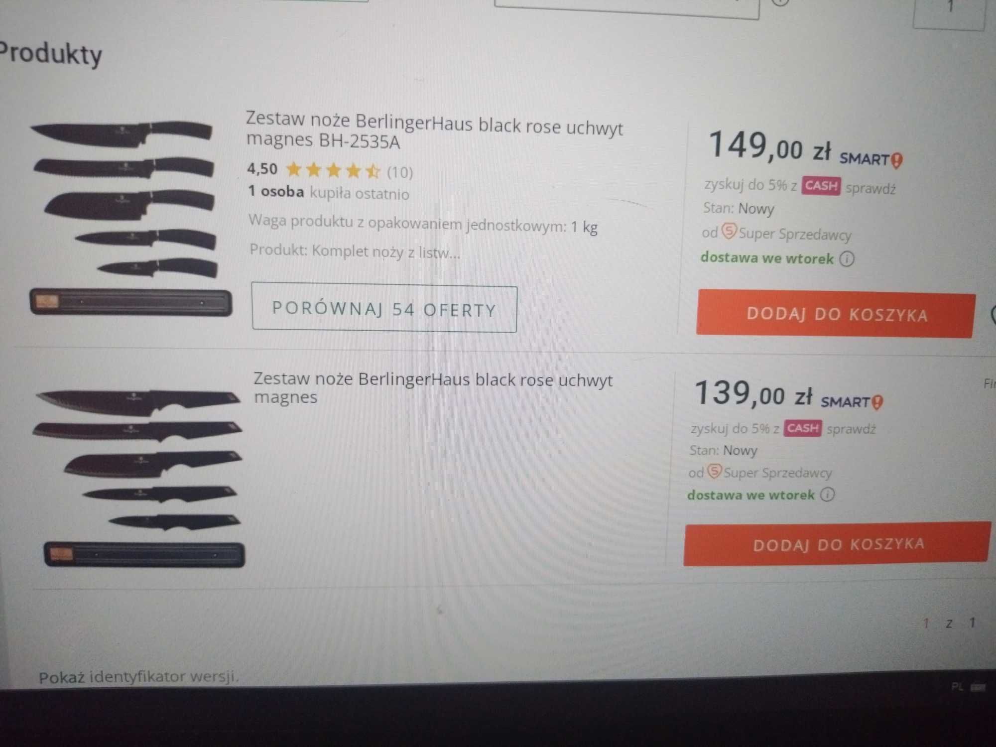 zestaw noży BerlingerHaus z uchwytem magnetycznym