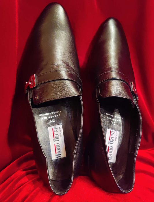 Туфлі чоловічі 46 р-р чорні ,класичні  монки ,Mario Bruni.  Італія.