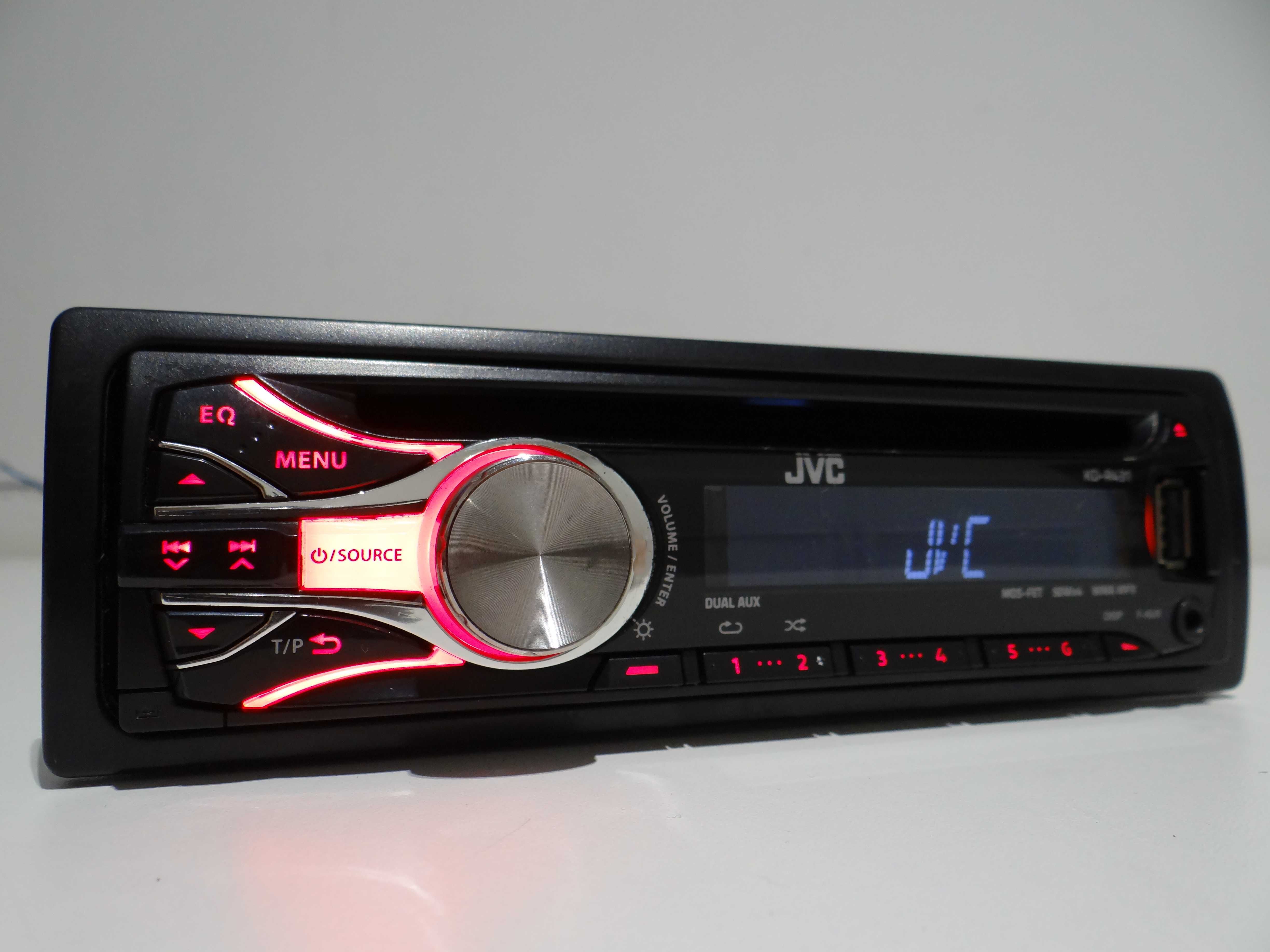 Radio samochodowe JVC KD-R431*bluetooth*usb*aux*cd*mp3*wma*nr91