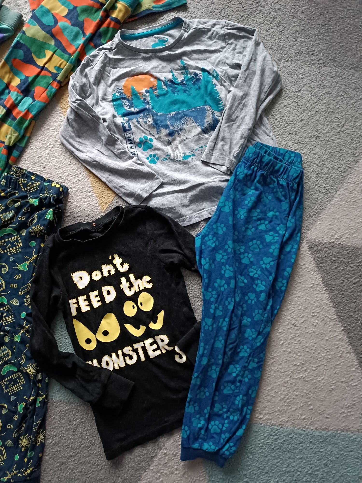 Zestaw piżama komplet zestaw next moro szlafrok spodnie KappAhl h&m