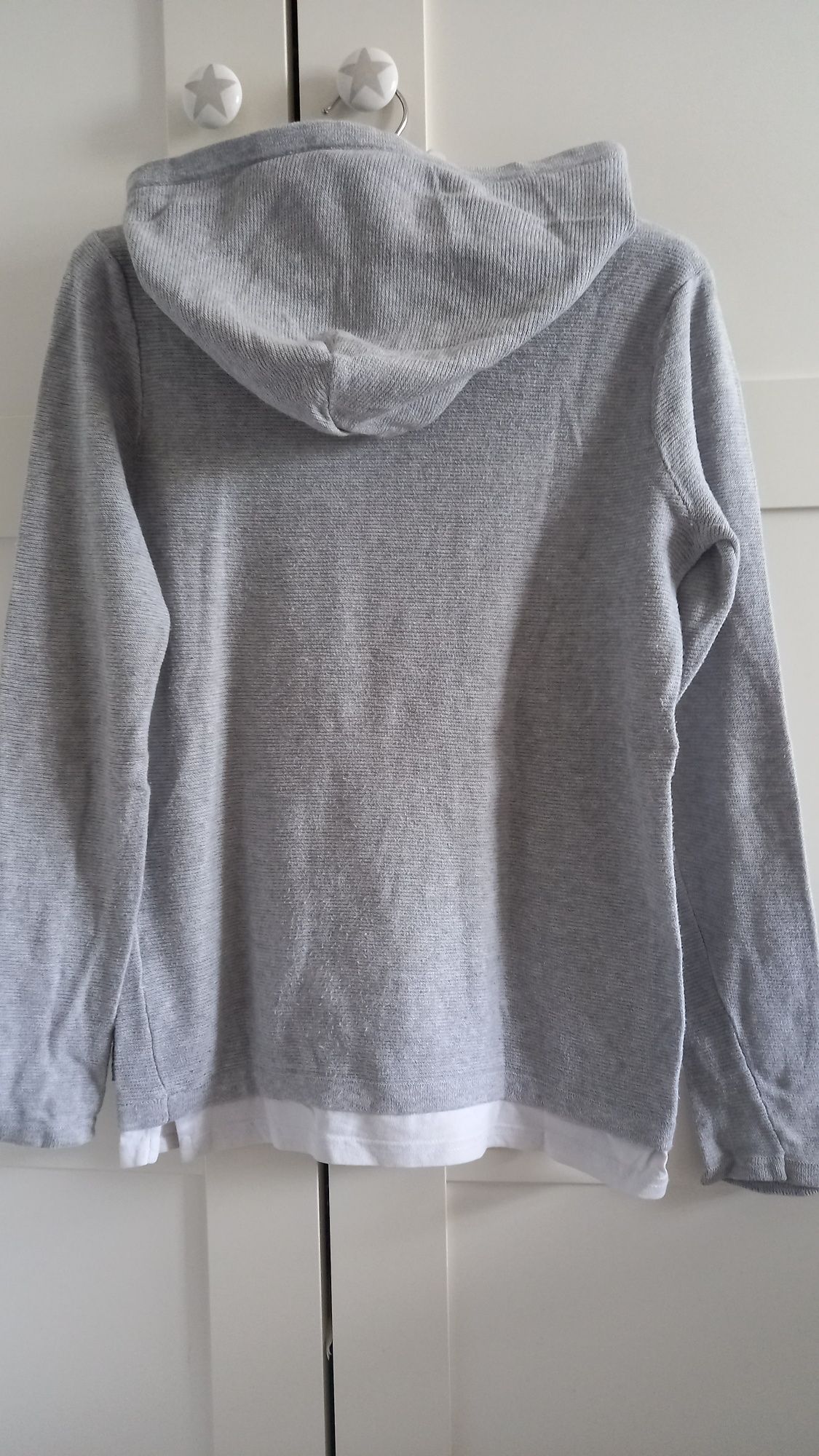 Sweter bawełniany z kapturem H&M r.158-164, 12-14 lat