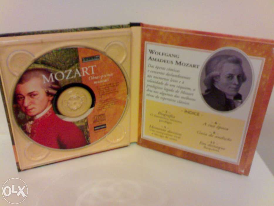 Conj Cd + Livro "Mozart - Obras Primas Musicais"