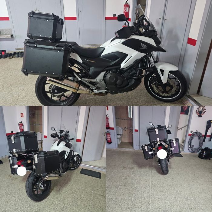 (NOVO) Malas Laterais + Top Case Alumínio Honda NC 750X