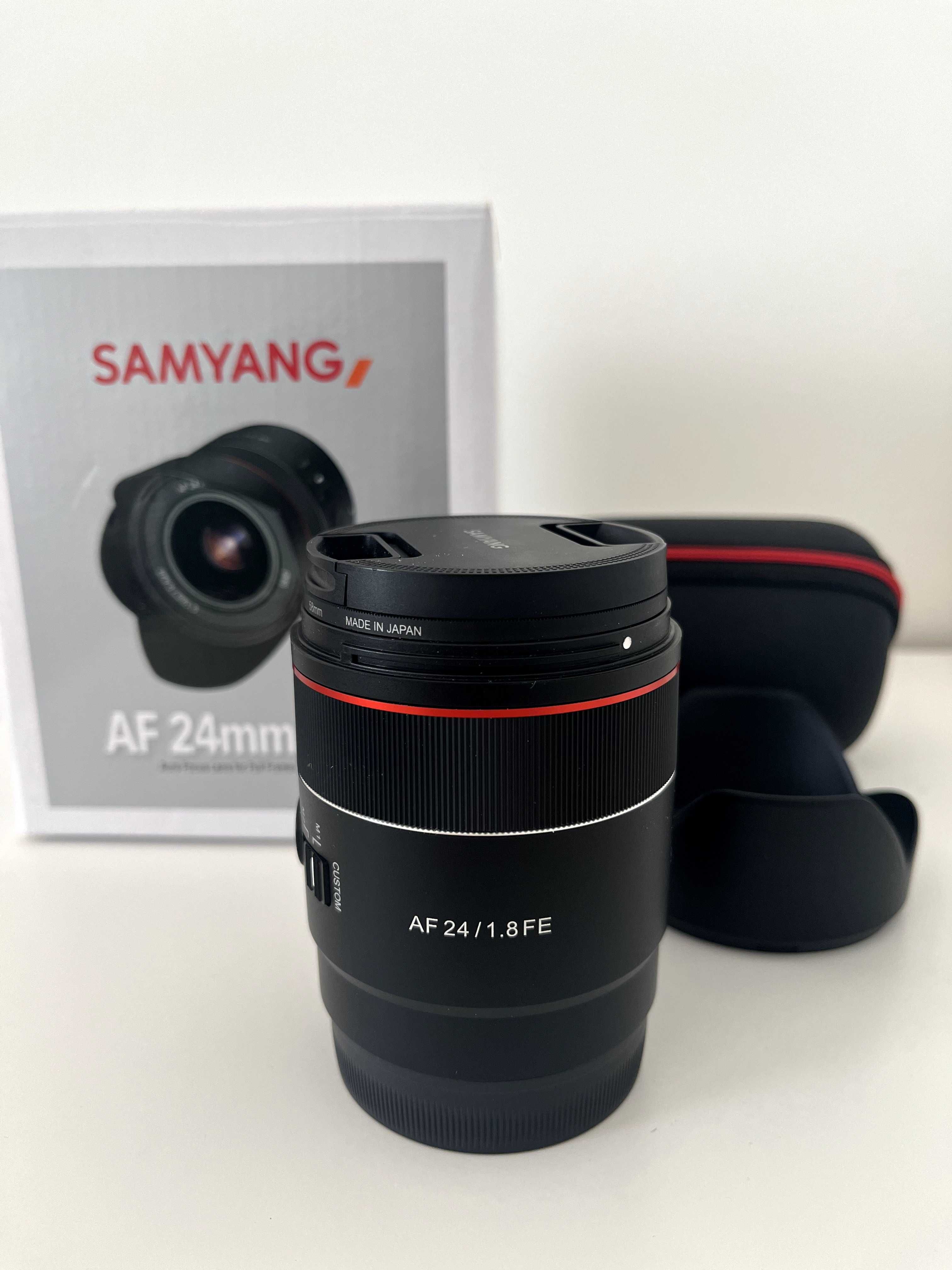 Samyang AF 24mm F1.8mocowanie Sony FE + filtr UV