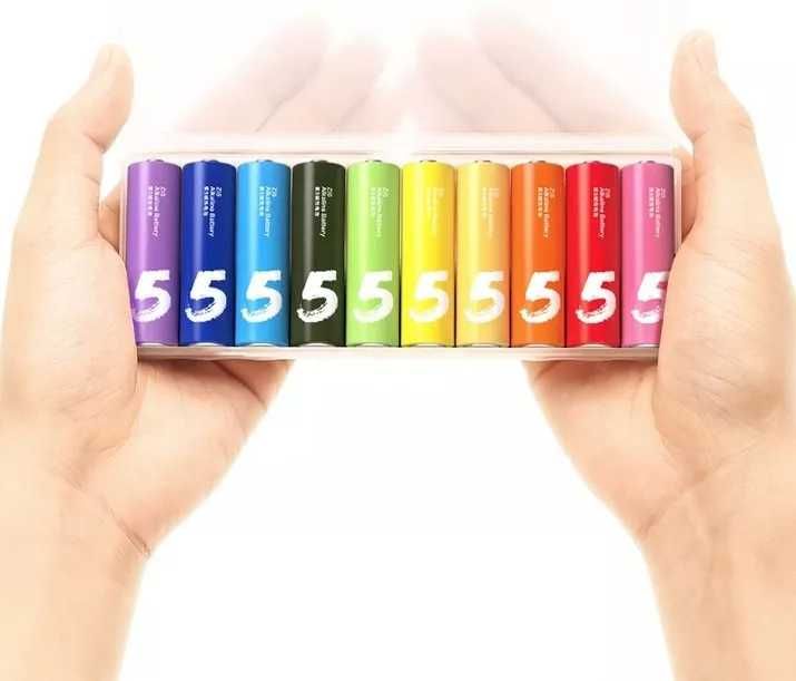 Батарейки Xiaomi ZMi Rainbow AA/AAA  (комплект 10 батарейок)
