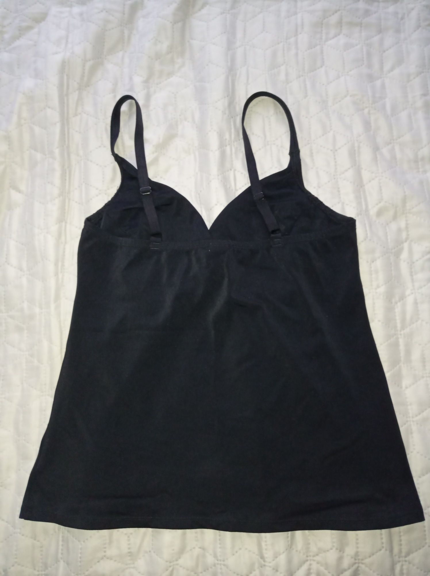Top kąpielowy czarny tankini r. 42