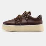 Кросівки Miu Miu Low Top Platform Sneakers Brown premium