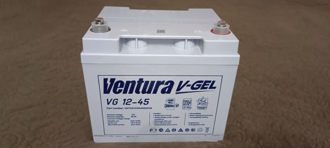 Аккумулятор АКБ Гель Ventura VG-12-45Ah