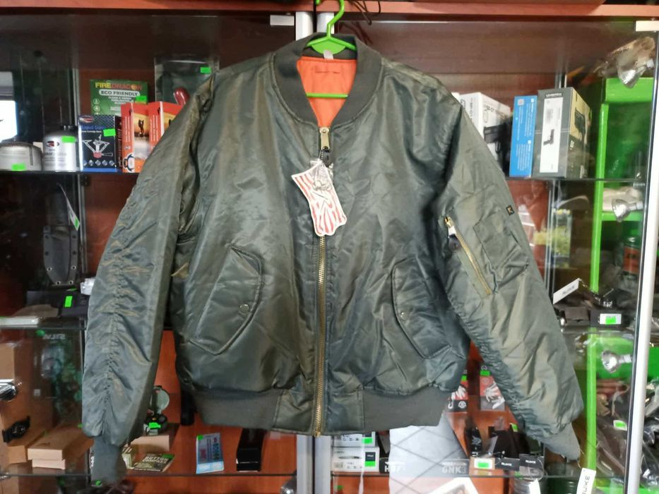Kurtka Fleyers Rotcho Intermediate MA-1 USAF r.M Olive kl.128cm