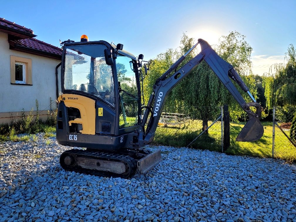 Minikoparka***Volvo EC15C***W Bardzo Dobrym Stanie**1.6 T**2-łyżki**