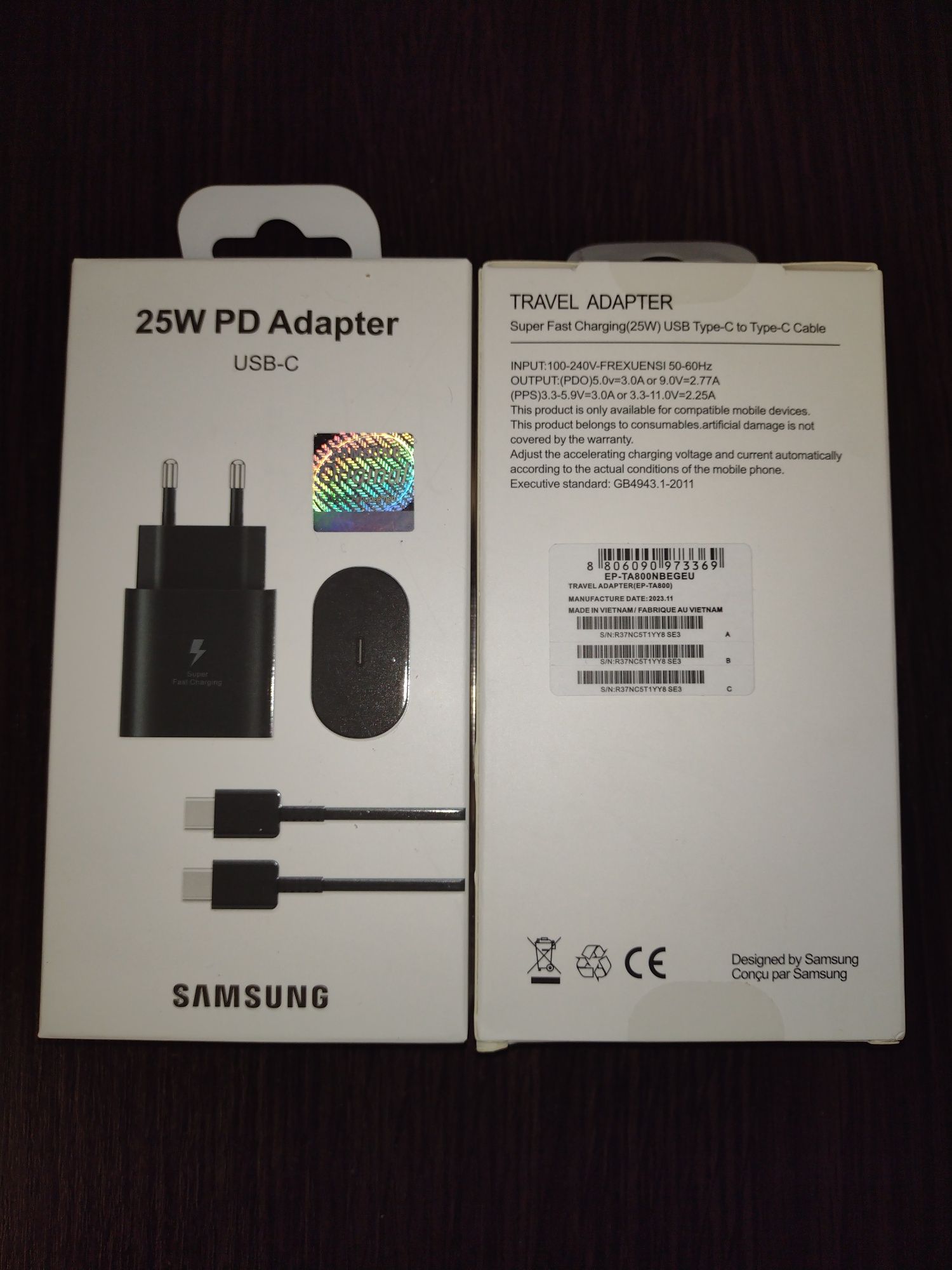 Зарядное устройство Samsung 25W Блок + Кабель