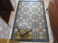 Tapete de Arraiolos c/ almofada 1,15x1,77