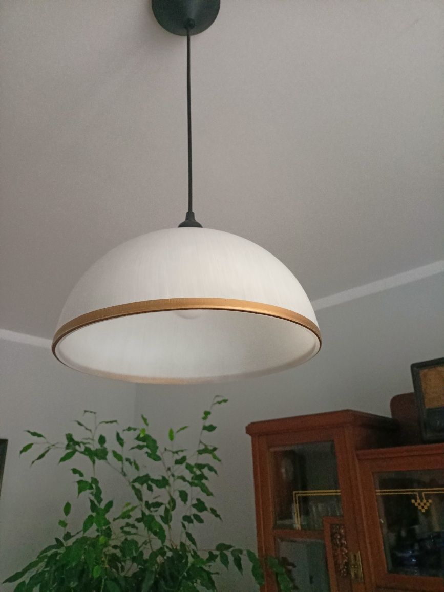 Lampa sufitowa szklana