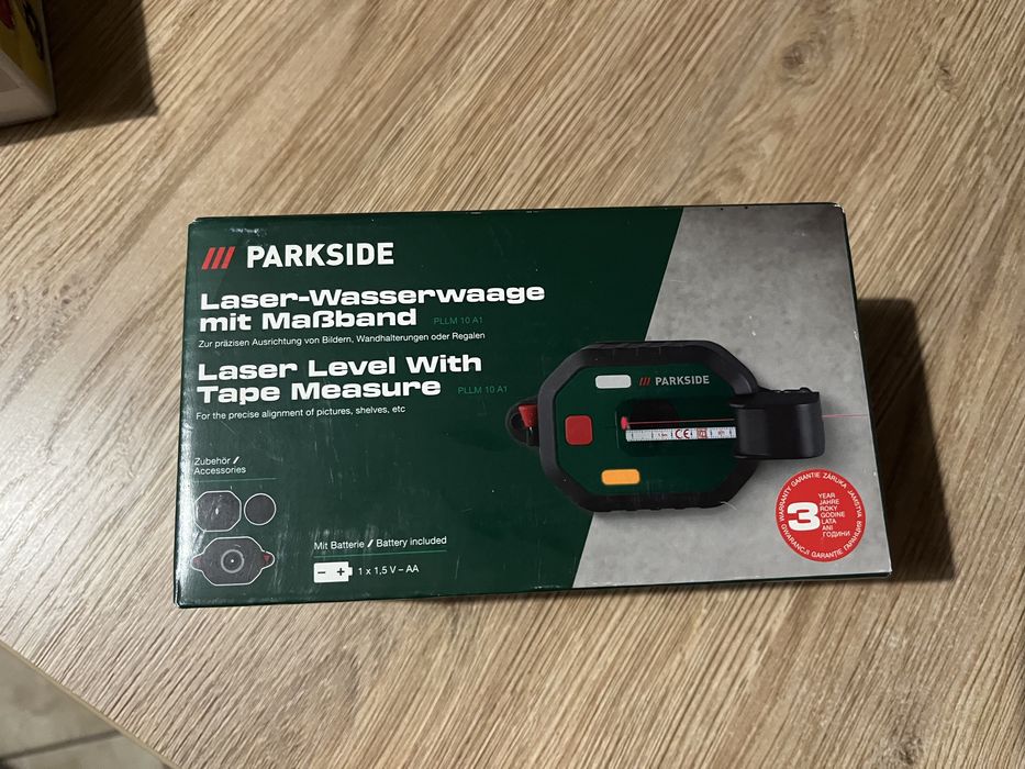 poziomica laserowa z miarką Parkside PLLM 10 A1