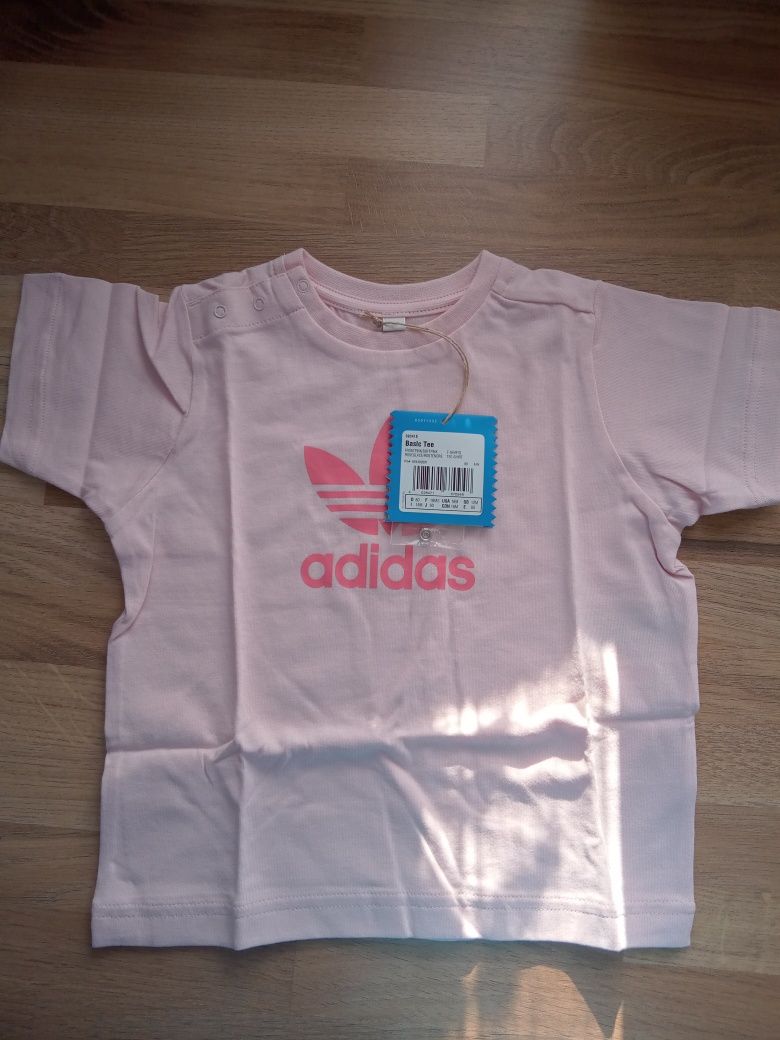 Koszulka dziecięca Adidas różowa rozmiar 80.