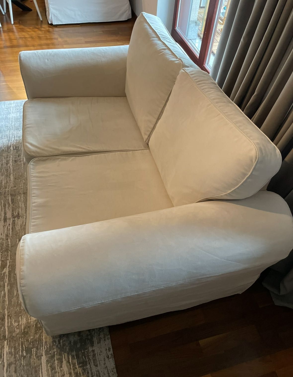 Sofa Dwuosobowa Almii Decor Westwing Kremowa Beżowa Ikea