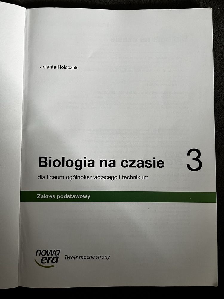 Biologia na czasie 3 Zakres podstawowy