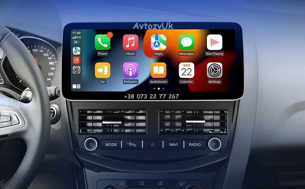 Android 14 FOCUS 4 Ford Фокус 3 GPS  Дисплей 2 дин CarPlay Магнитола