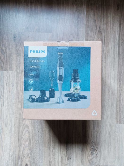 Philips Blender ręczny seria 5000 XL, 1200W ProMix Zestaw HR2684/00