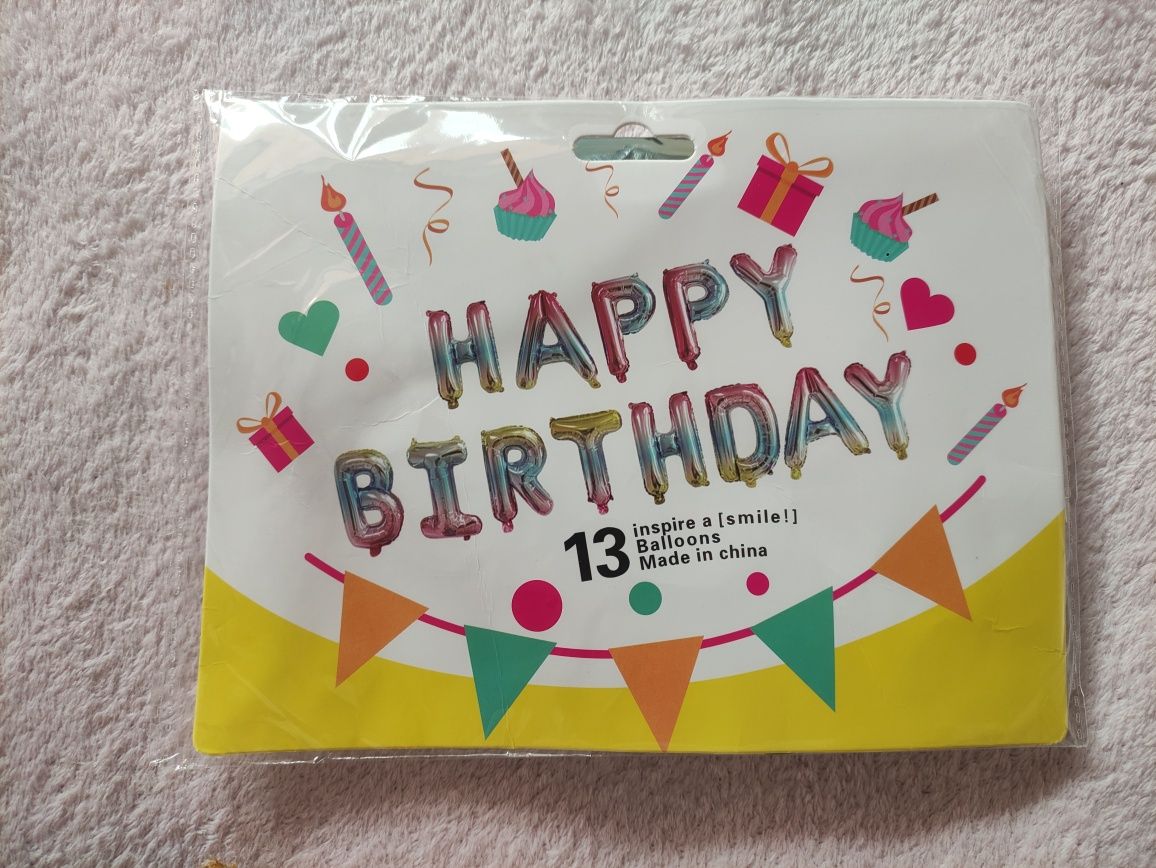 Гирлянда из шаров, набор шариков на день рождения Happy birthday