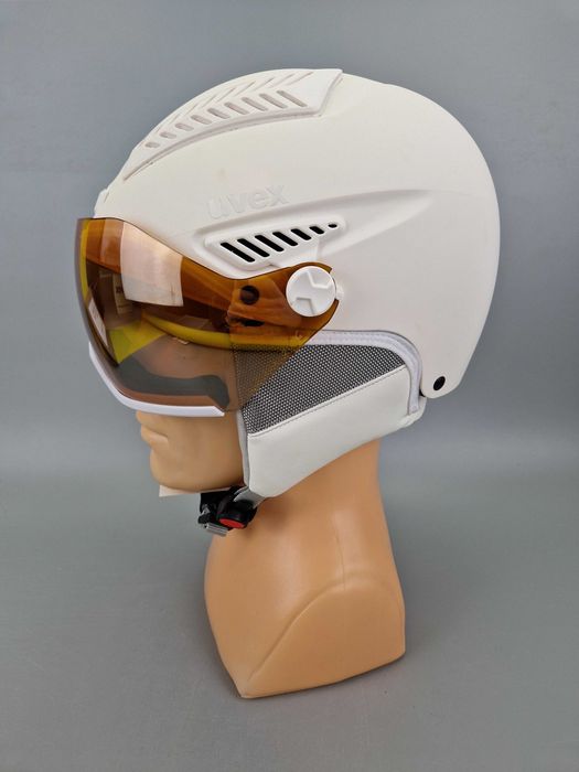 Kask Narciarski UVEX HLMT 600 Visor roz S 52-55cm kat S2