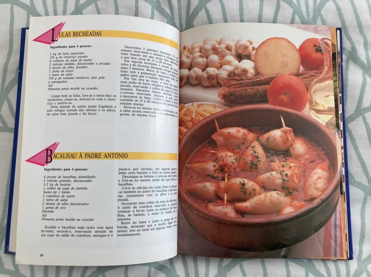 Conjunto 3 Livros Receitas Culinária Cozinha