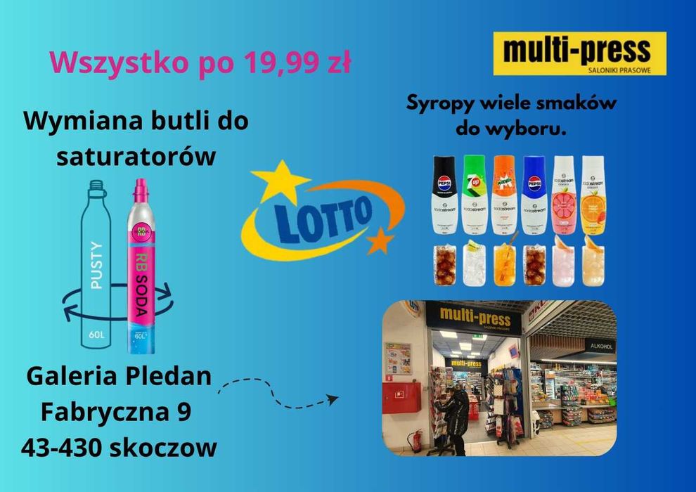 Punkt wymiany butli CO2 oraz syropy promocja!!! - SKOCZÓW
