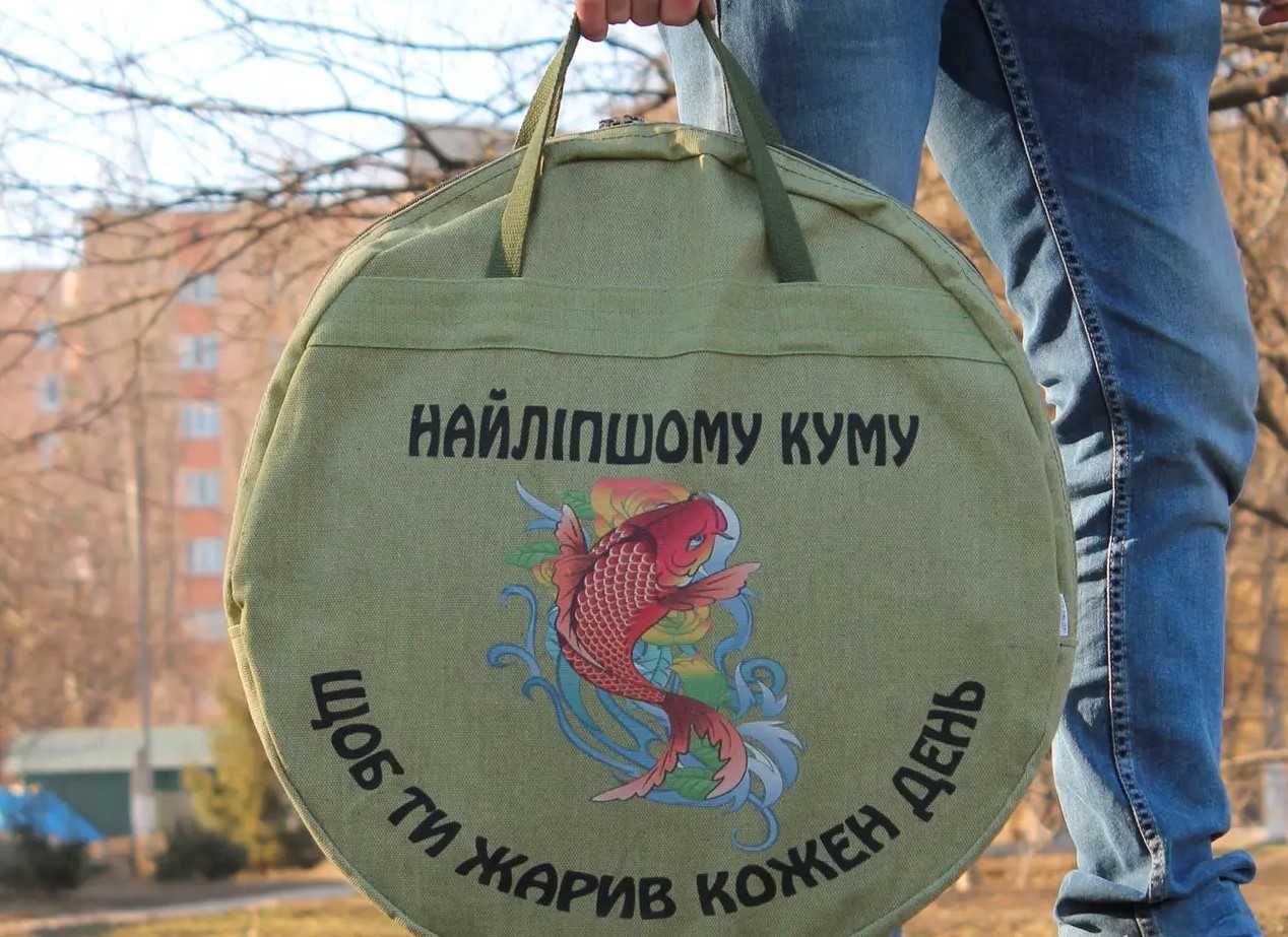 Сковорода з диска борони д 60см. з кришкою та чохлом. Виробник!