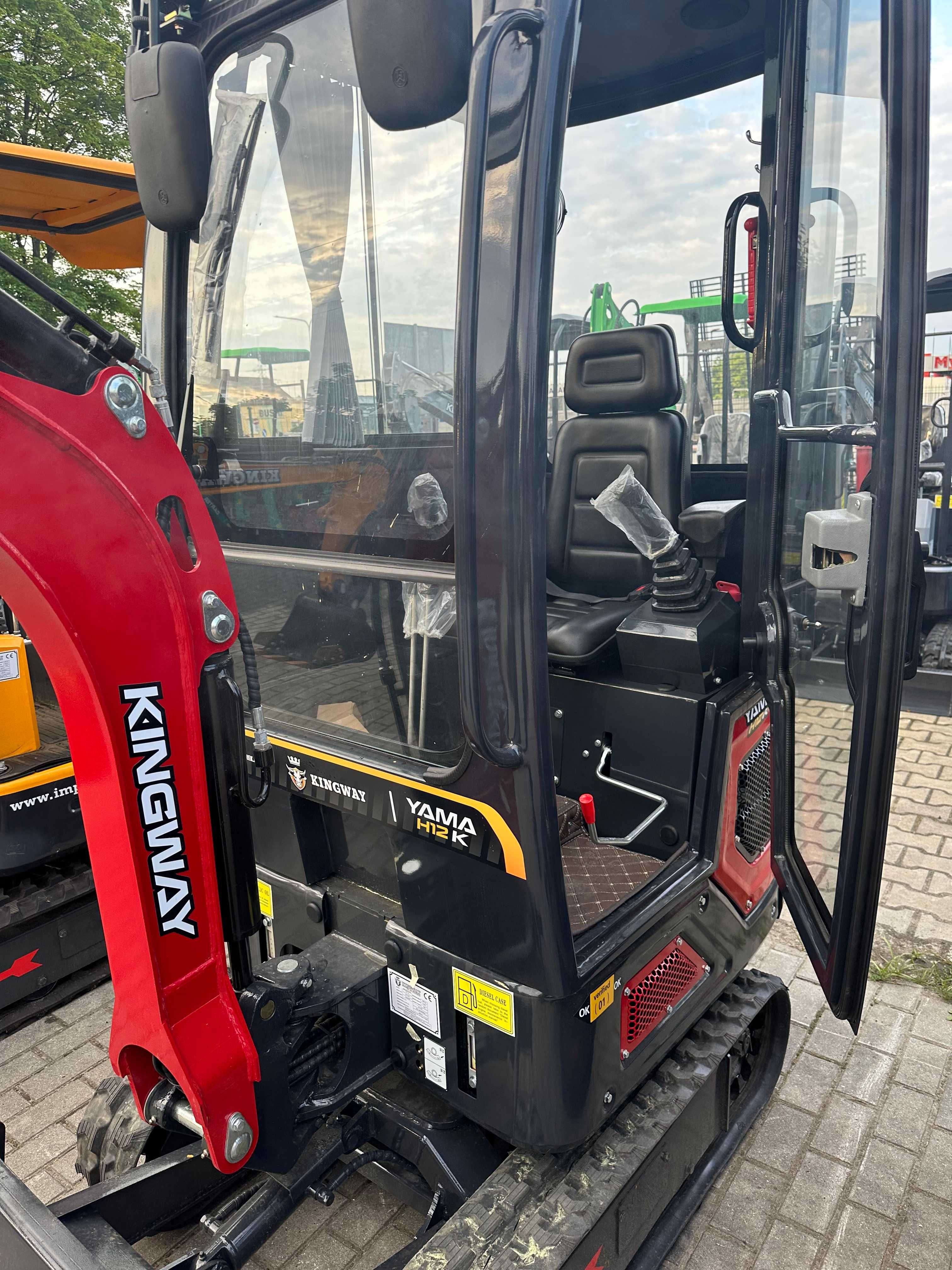 NOWA Minikoparka Kingway Yama R10K JOISTICKI Ramię SKR 3 ŁYŻKI 1200kg