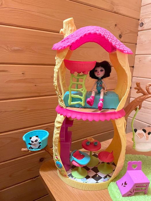 Mattel Enchantimals, Leśny domek, zestaw z figurkami