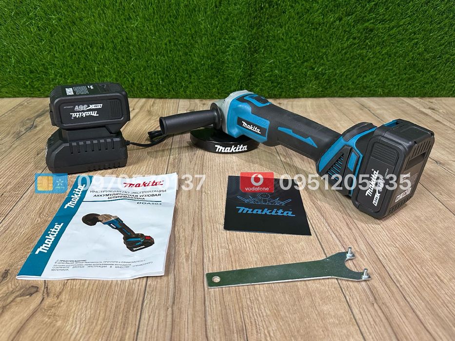 Акумуляторна Болгарка Makita DGA504 36V 6Ah Діаметр диска 125 мм