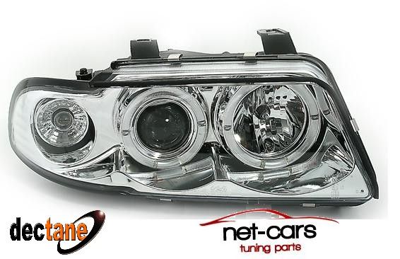Reflektory Lampy przód AUDI A4 S4 B5 ANGEL EYES LED C